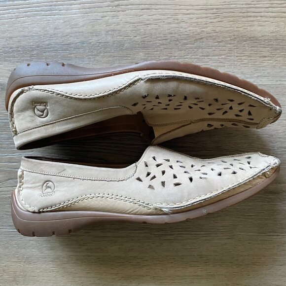 GABOR WOMEN'S ULTRA FLEX PERFORATED LEATHER DRIVING LOAFER TAN SZ 8 1/2! - Picture 6 of 9